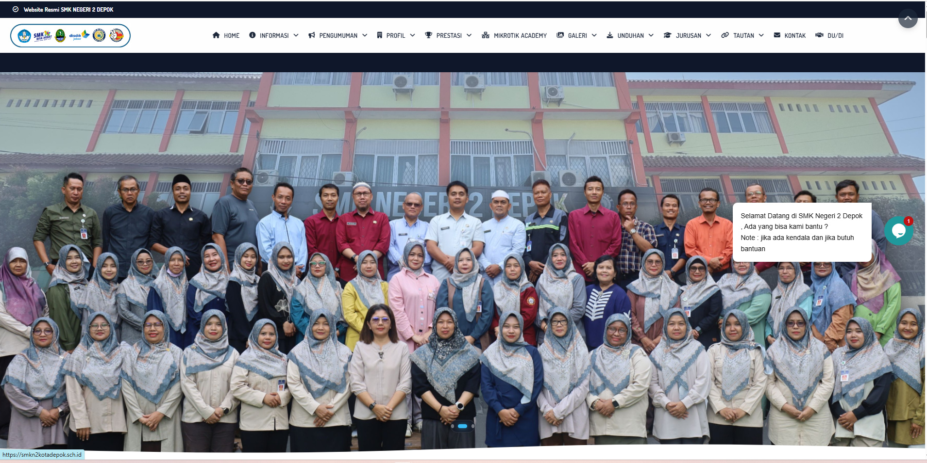 Galeri Website SMK Negeri 2 Depok